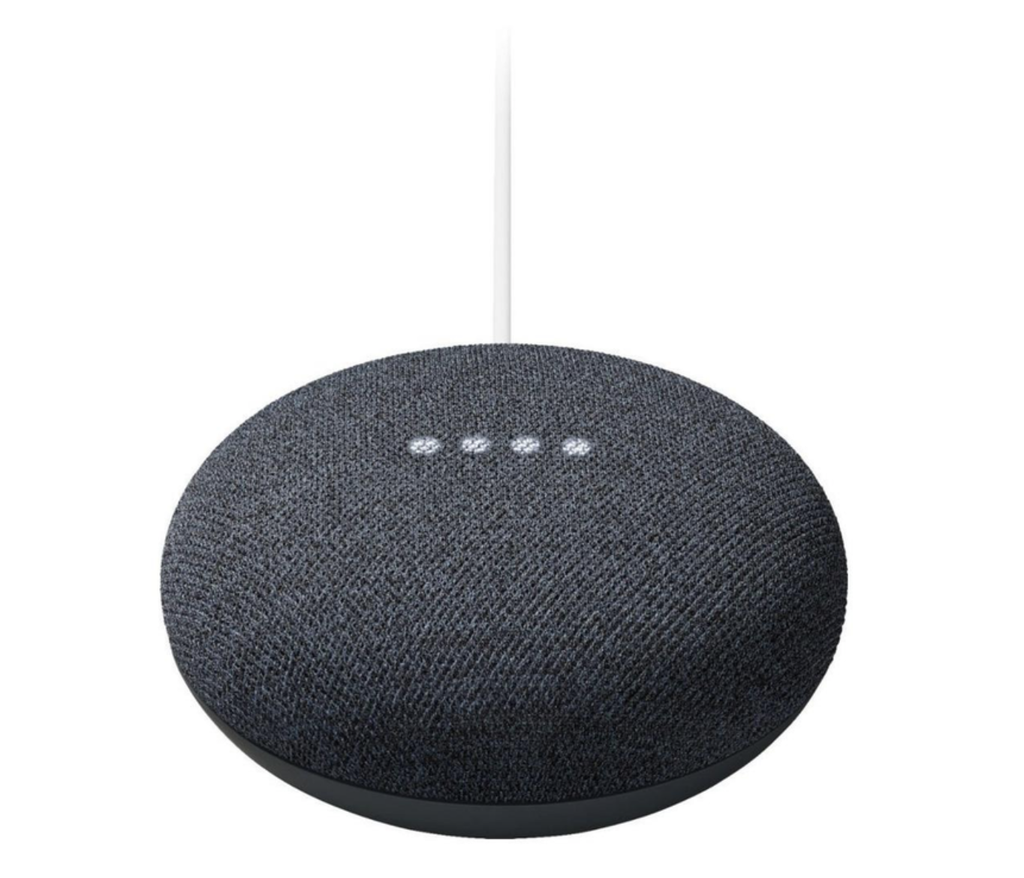 Bocina inteligente Google Nest Mini, con asistente de voz color Negro/Bco