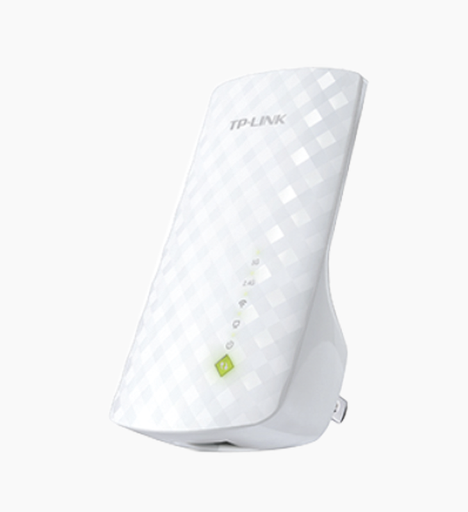 Repetidor / Extensor de Cobertura WiFi AC, 750 Mbps, doble banda 2.4 GHz y 5 GHz, con 1 puerto 10/100 Mbps